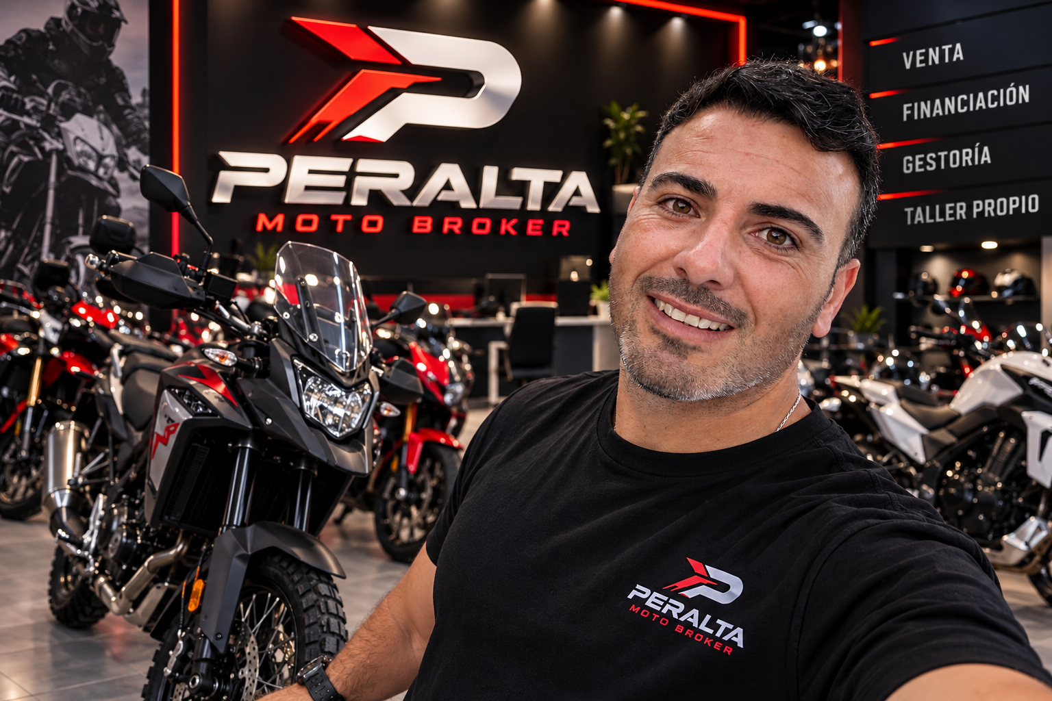 Agustín Peralta, fundador de Peralta Moto Broker